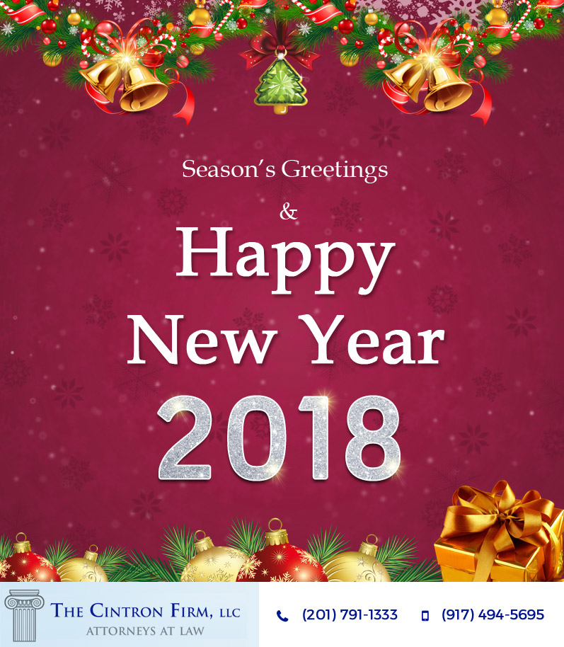 Seasons Greetings and Happy New Year! The Cintron Firm, LLC